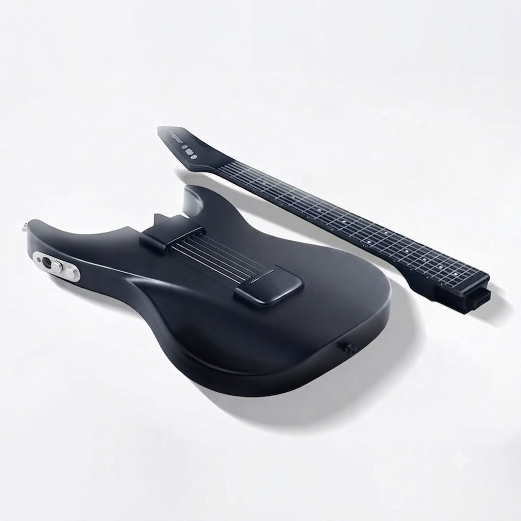 MusicalLuxury smart travel guitar with silicone strings