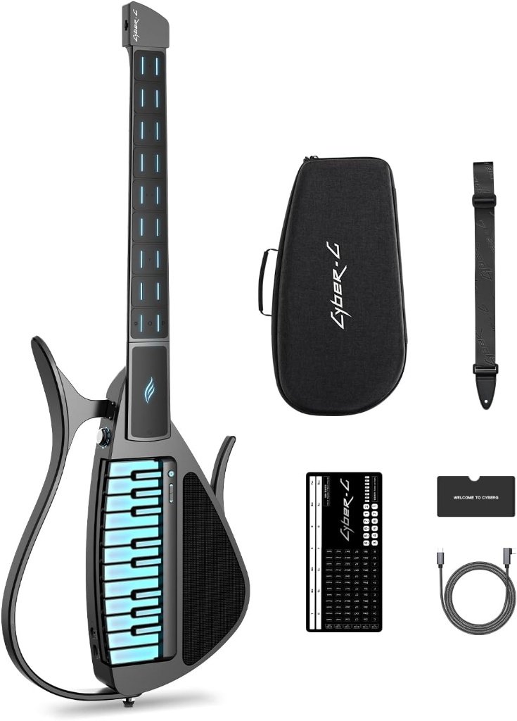 Stringless smart guitar with multiple instrument voices